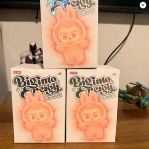 Pop Mart Bobo and Coco Pink Bunny Figure Labubu